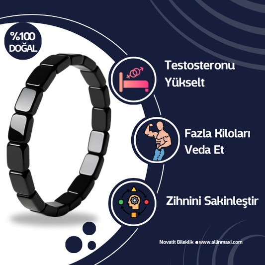 Novatit Hematit Bileklik